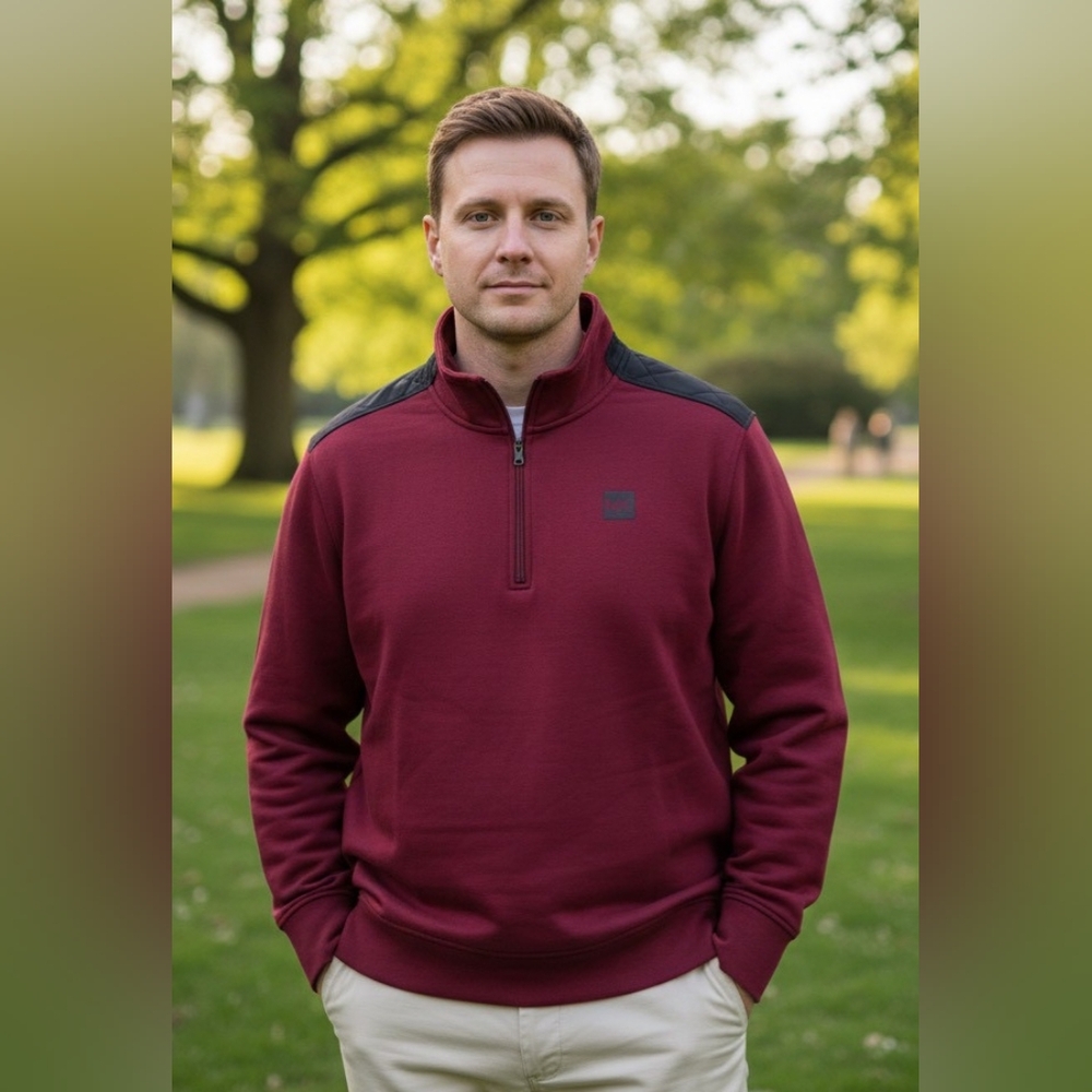 $128 Michael Kors Mens Half-Zip Pullover Sweatshirt